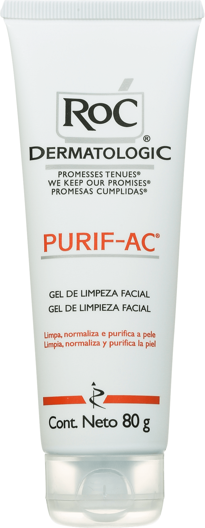 RoC Purif-Ac Cleanser Purifying - Gel Limpeza Facial 80g
