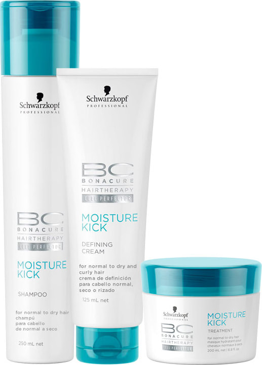 Schwarzkopf Professional BC Bonacure Moisture Kick Defining Kit (3 Produtos)