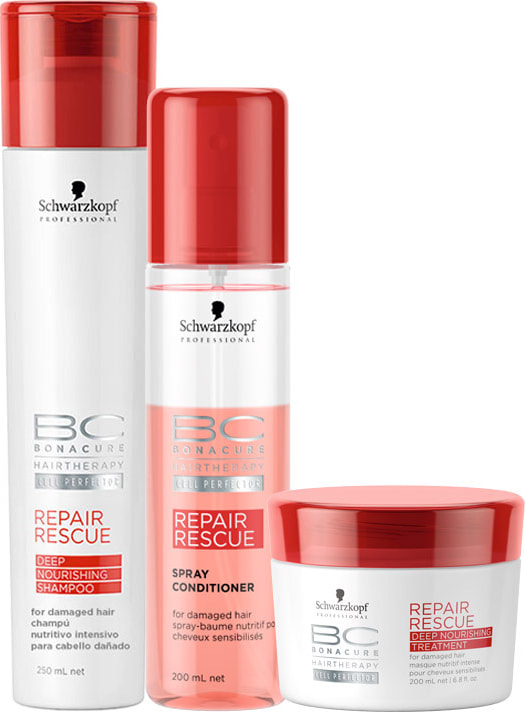 Schwarzkopf Professional BC Bonacure Repair Rescue Deep Nourishing Spray Kit (3 Produtos)