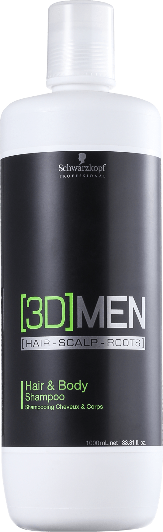 Schwarzkopf Professional 3D Men Hair & Body - Shampoo 1000ml