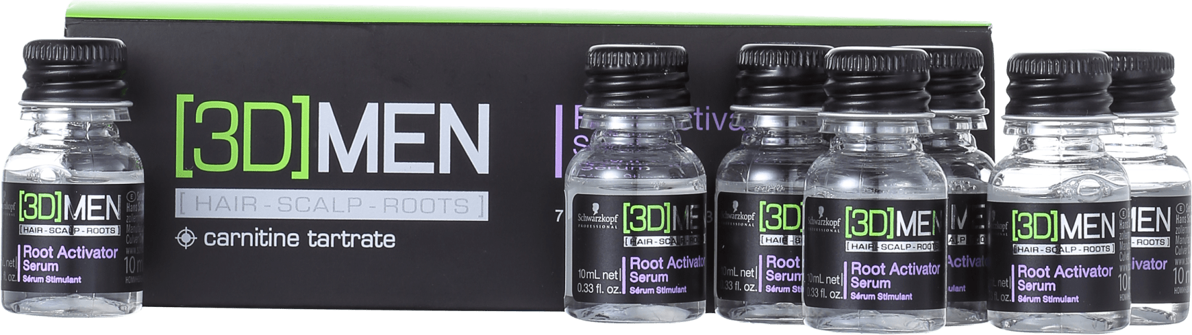 Schwarzkopf Professional 3D Men Root Activator Serum - Ampola de Tratamento 7x10ml