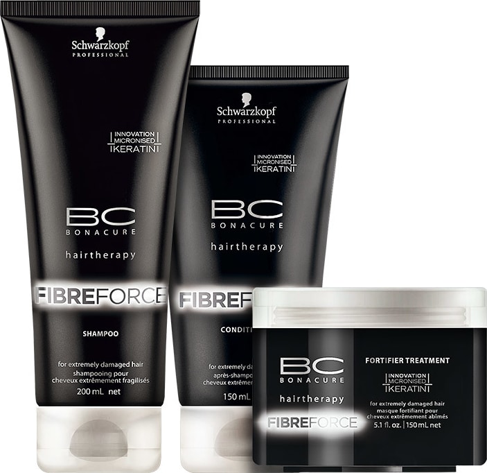 Schwarzkopf Professional BC Bonacure Fibre Force Fortifier Trio Kit (3 Produtos)
