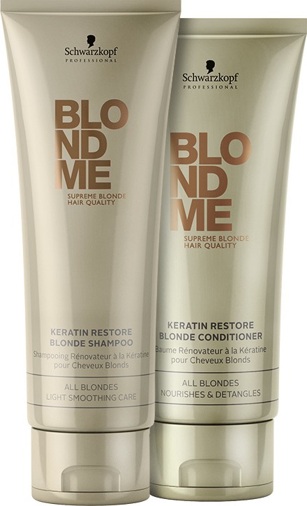 Schwarzkopf Professional Blondme Keratin Restore All Blondes Duo Kit (2 Produtos)