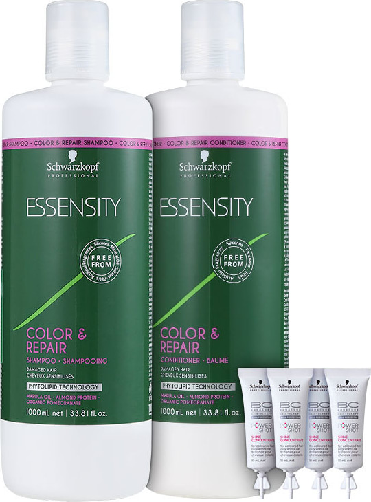 Schwarzkopf Professional Essensity Color & Repair Baume Shine Concentrate Kit (3 Produtos)