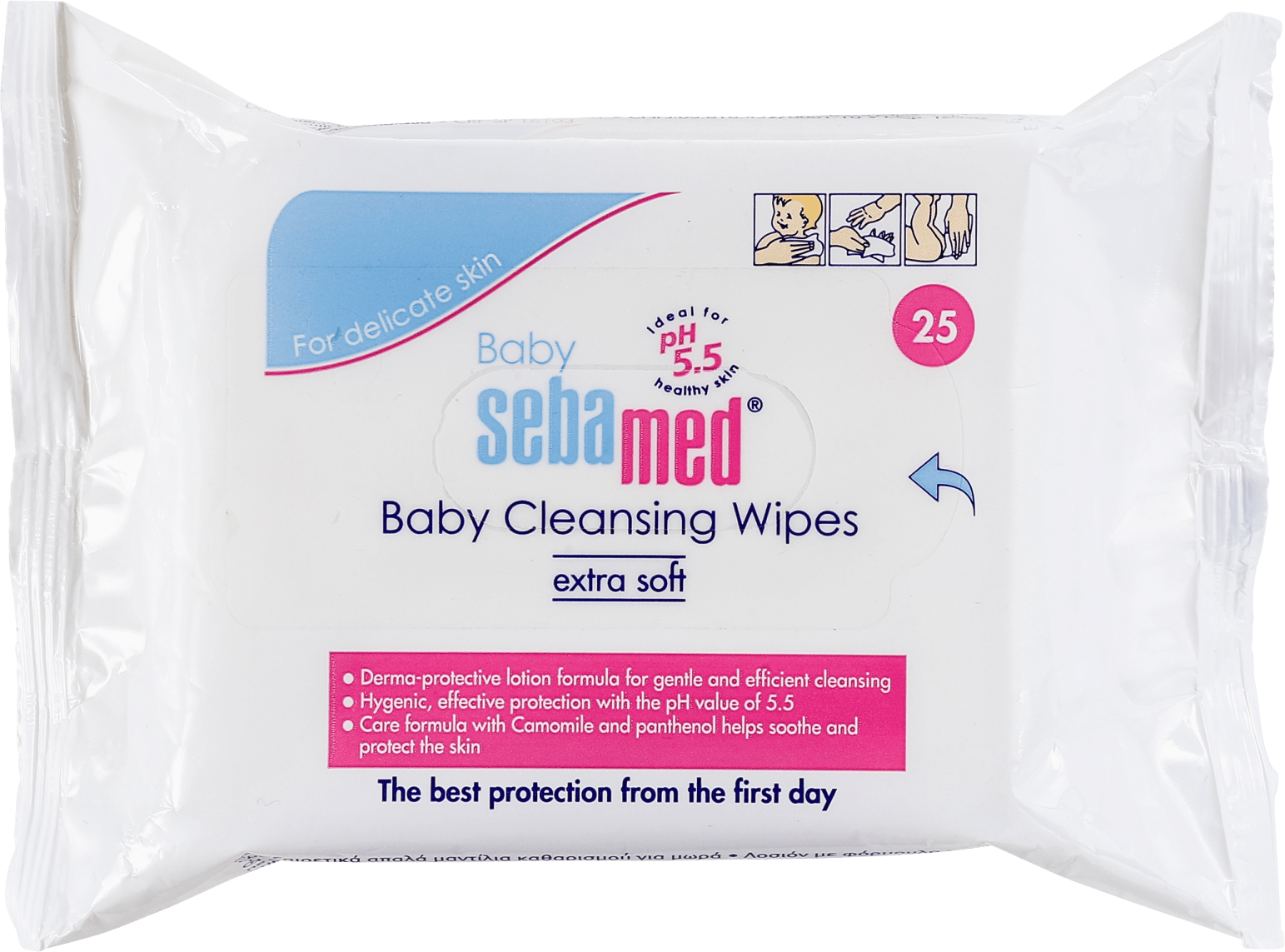 Sebamed Baby Cleansing Wet - Lenços de Limpeza (25 unidades)