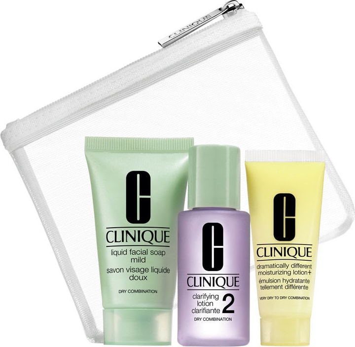 Kit Clinique Sistema 3 Passos Pele 2 Trial (3 produtos)