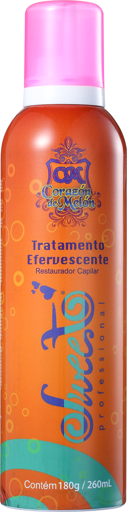 Sweet Hair Corazón de Melón Efervescente Reparação Intensa - Tratamento 260ml