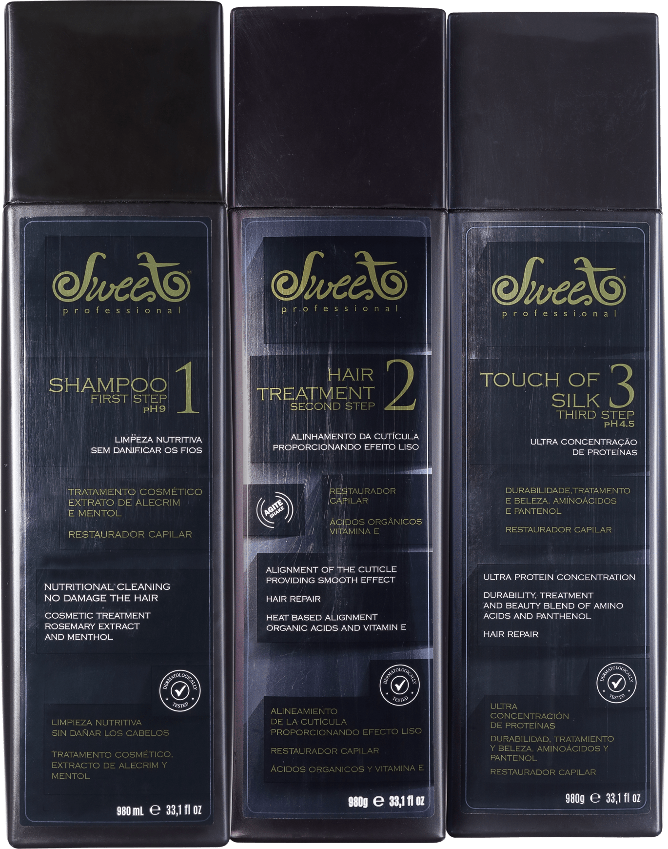 Sweet Hair Escova Lovely Professional Kit (3 Produtos)