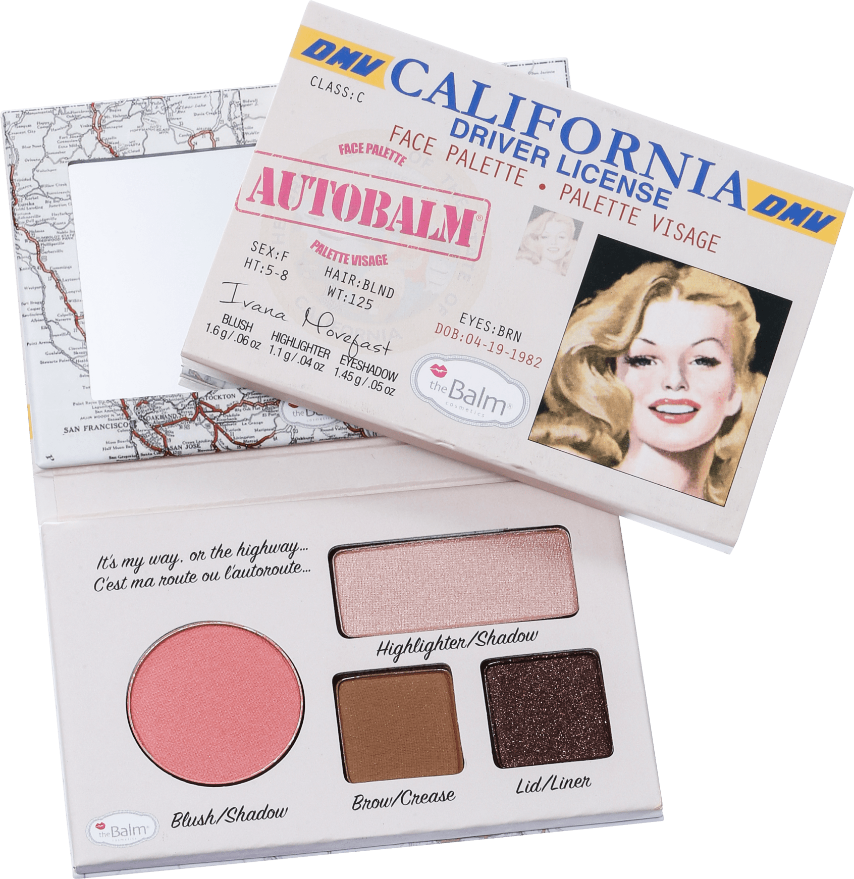 the Balm Autobalm California - Paleta de Maquiagem 4,15g