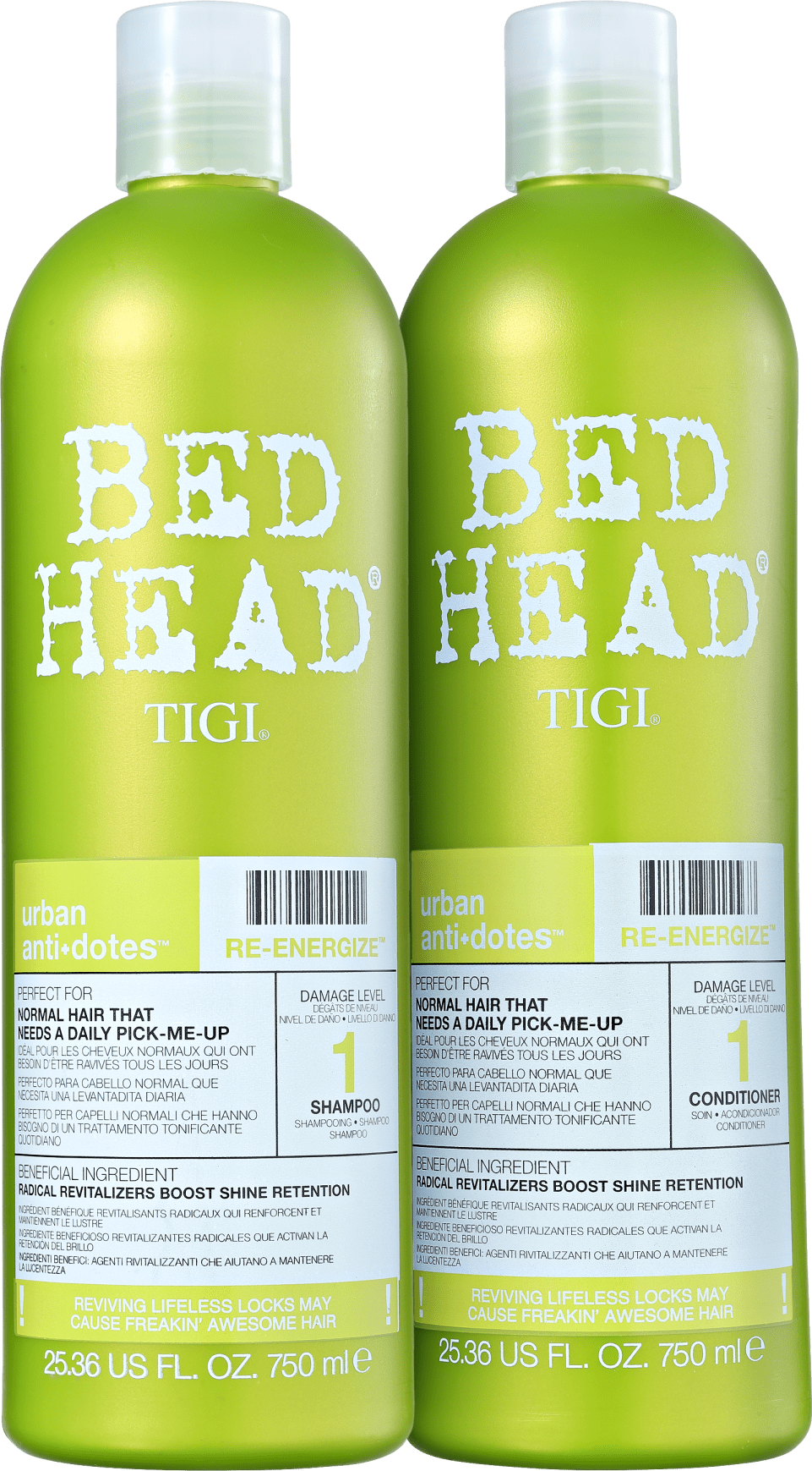 TIGI Bed Head Urban Anti+Dotes #1 Re-Energize Duo Salon Kit (2 Produtos)
