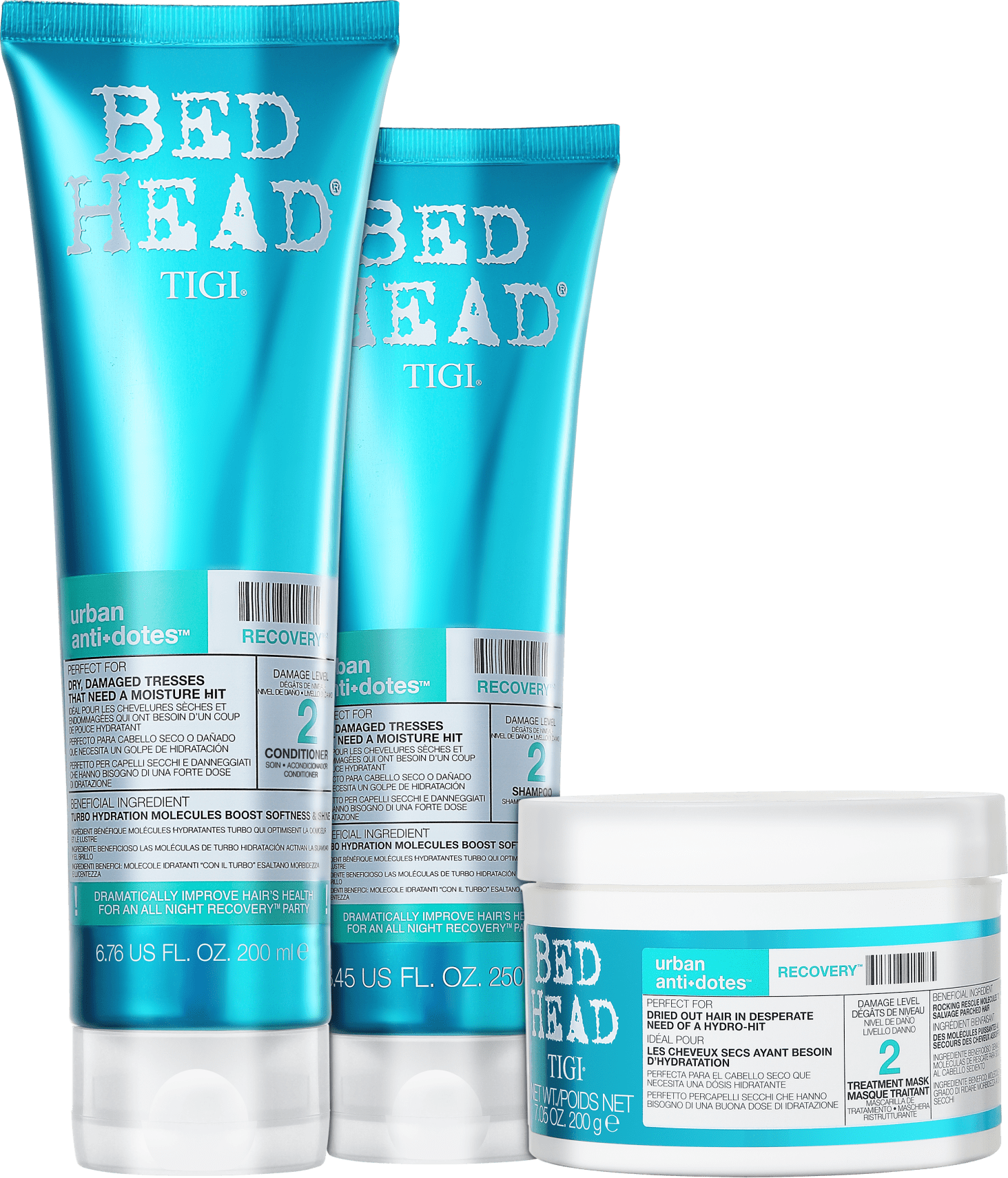 TIGI Bed Head Urban Anti+Dotes #2 Recovery Trio Kit (3 Produtos)