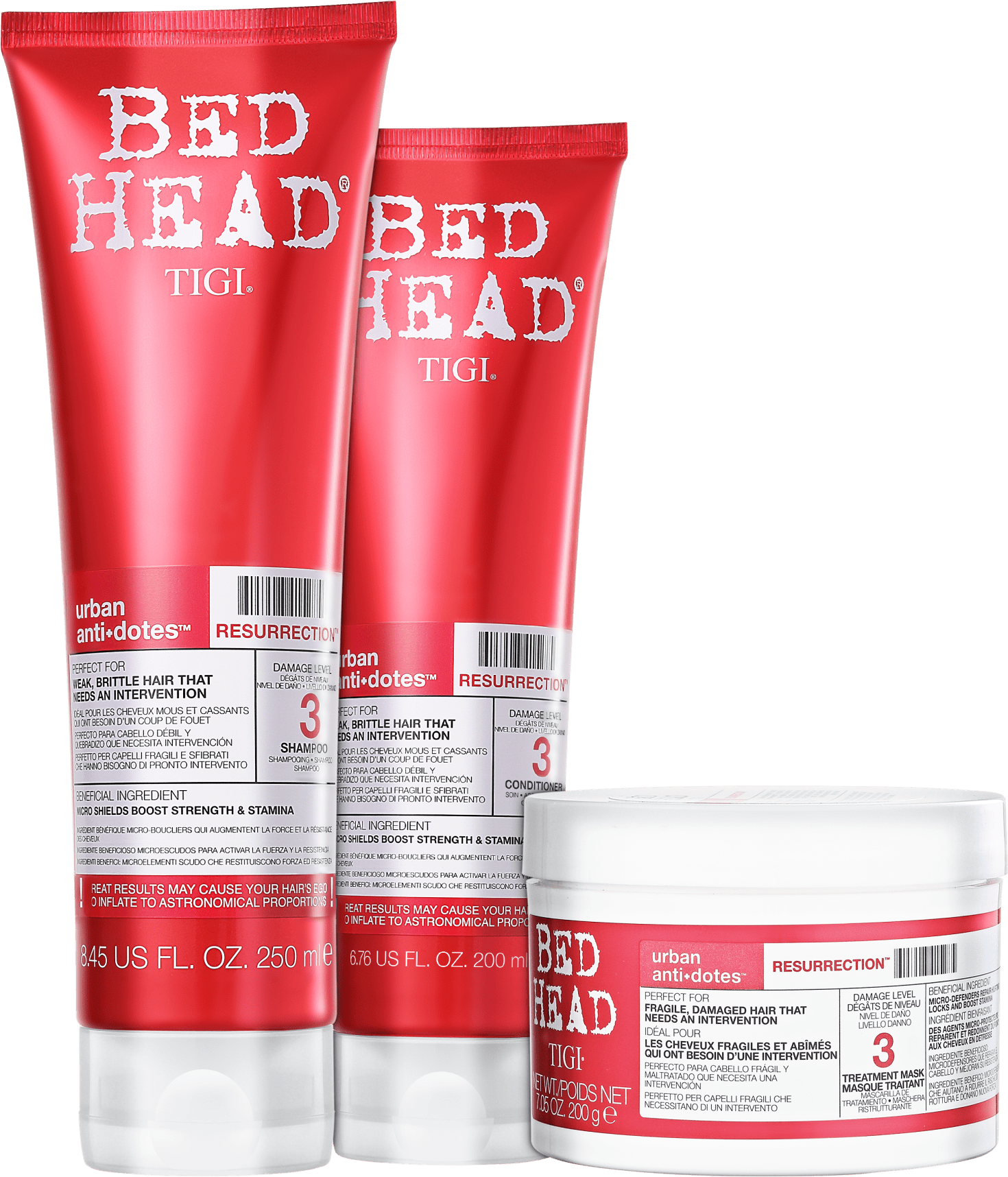TIGI Bed Head Urban Anti+Dotes #3 Resurrection Trio Kit (3 Produtos)