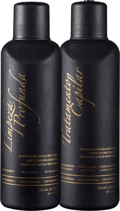 G.Hair Tratamento Capilar Marroquino Hair Kit Escova Marroquina (2 Produtos)