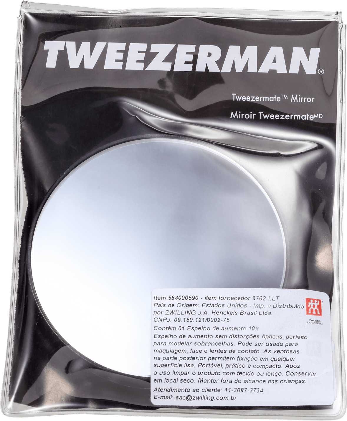 Tweezerman 10x - Espelho de Aumento