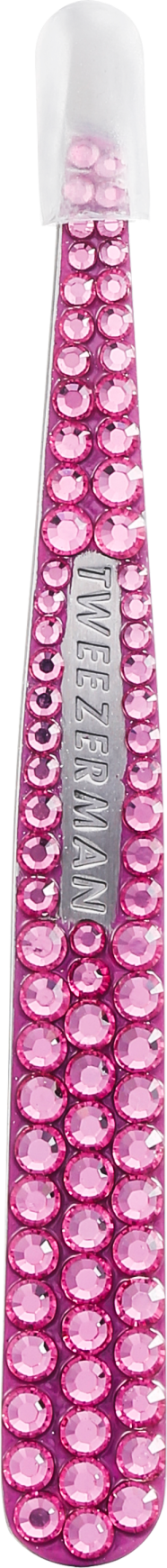 Tweezerman Slant Swarovski - Pinça Pink