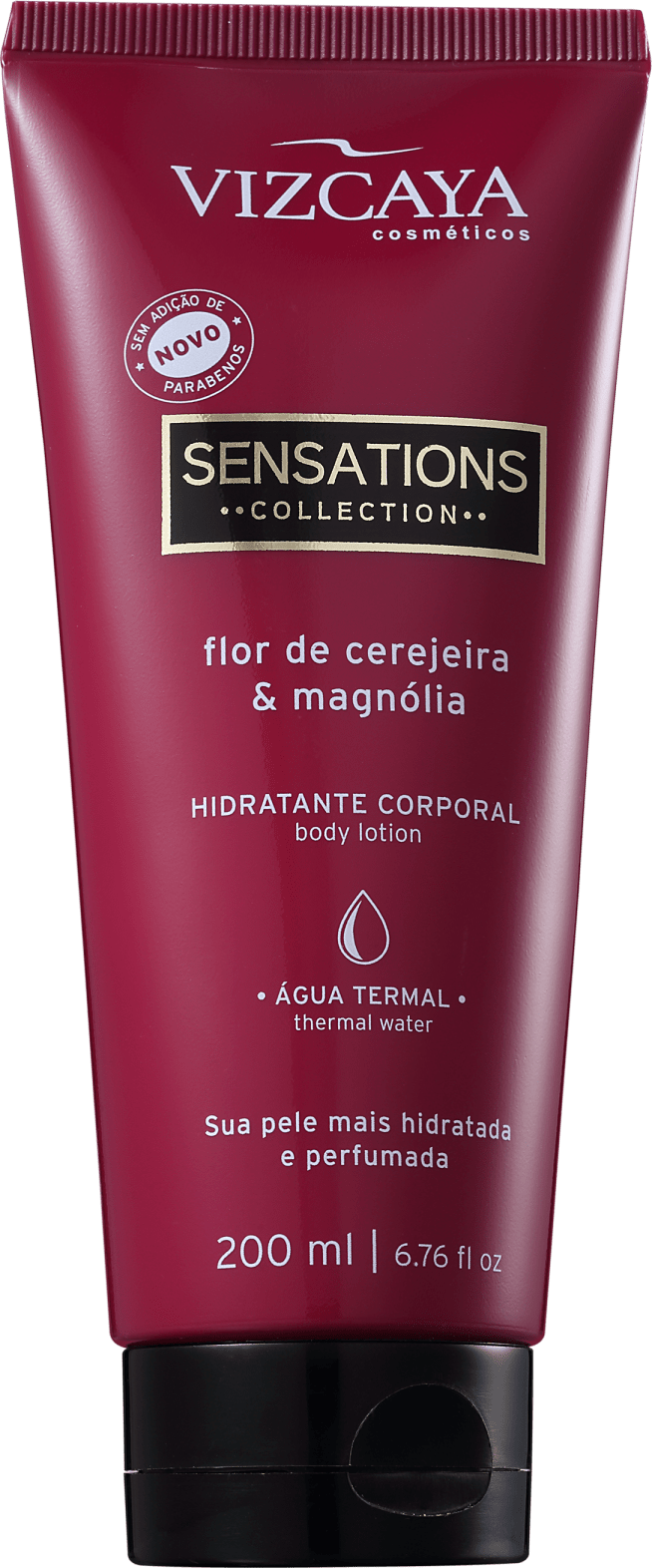 Vizcaya Sensations Flor de Cerejeira & Magnólia - Creme Hidratante Corporal 200ml