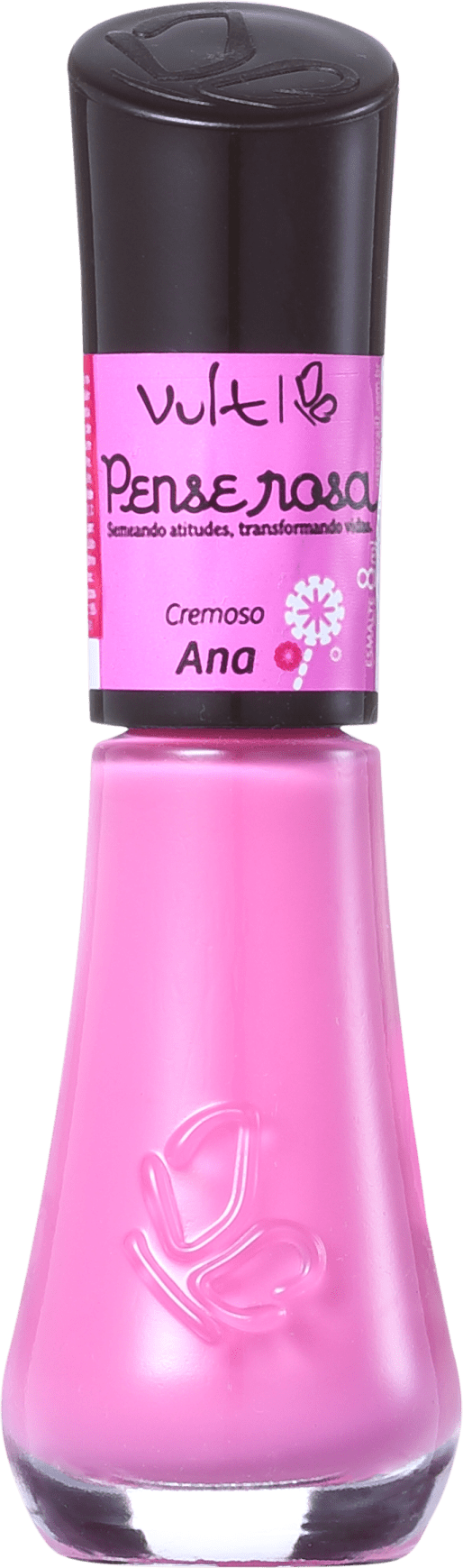 Vult Unhas Pense Rosa Ana - Esmalte Cremoso 8ml