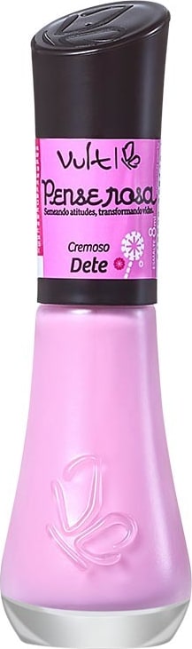 Vult Unhas Pense Rosa Dete - Esmalte Cremoso 8ml