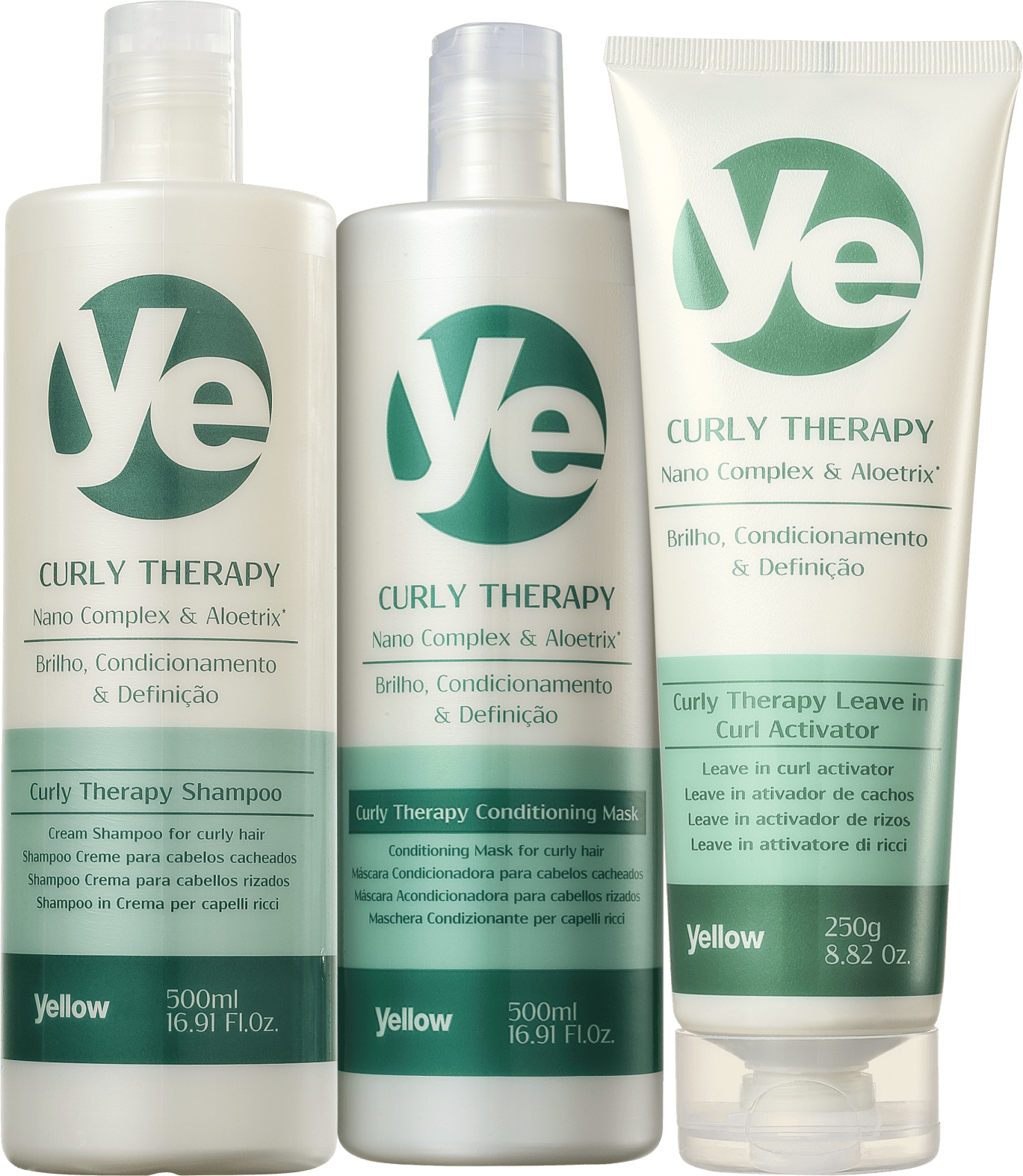 Yellow Curly Therapy Activator Kit (3 Produtos)