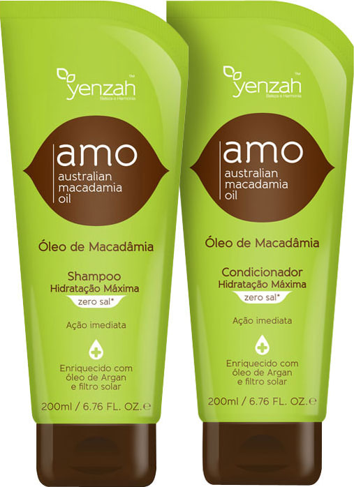 Yenzah Amo Australian Macadamia Oil Duo Kit (2 Produtos)