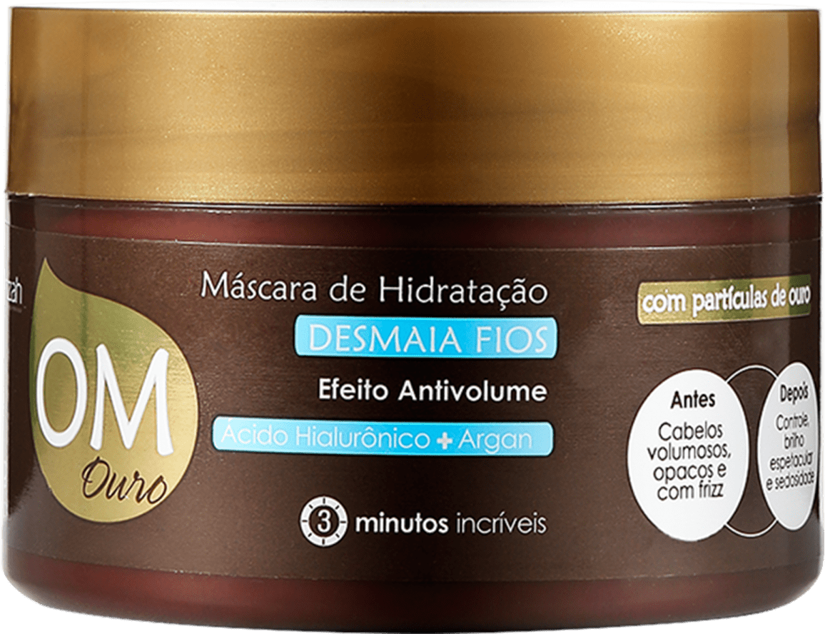 Yenzah OM Ouro Hidratação Desmaia Fios - Máscara 300g