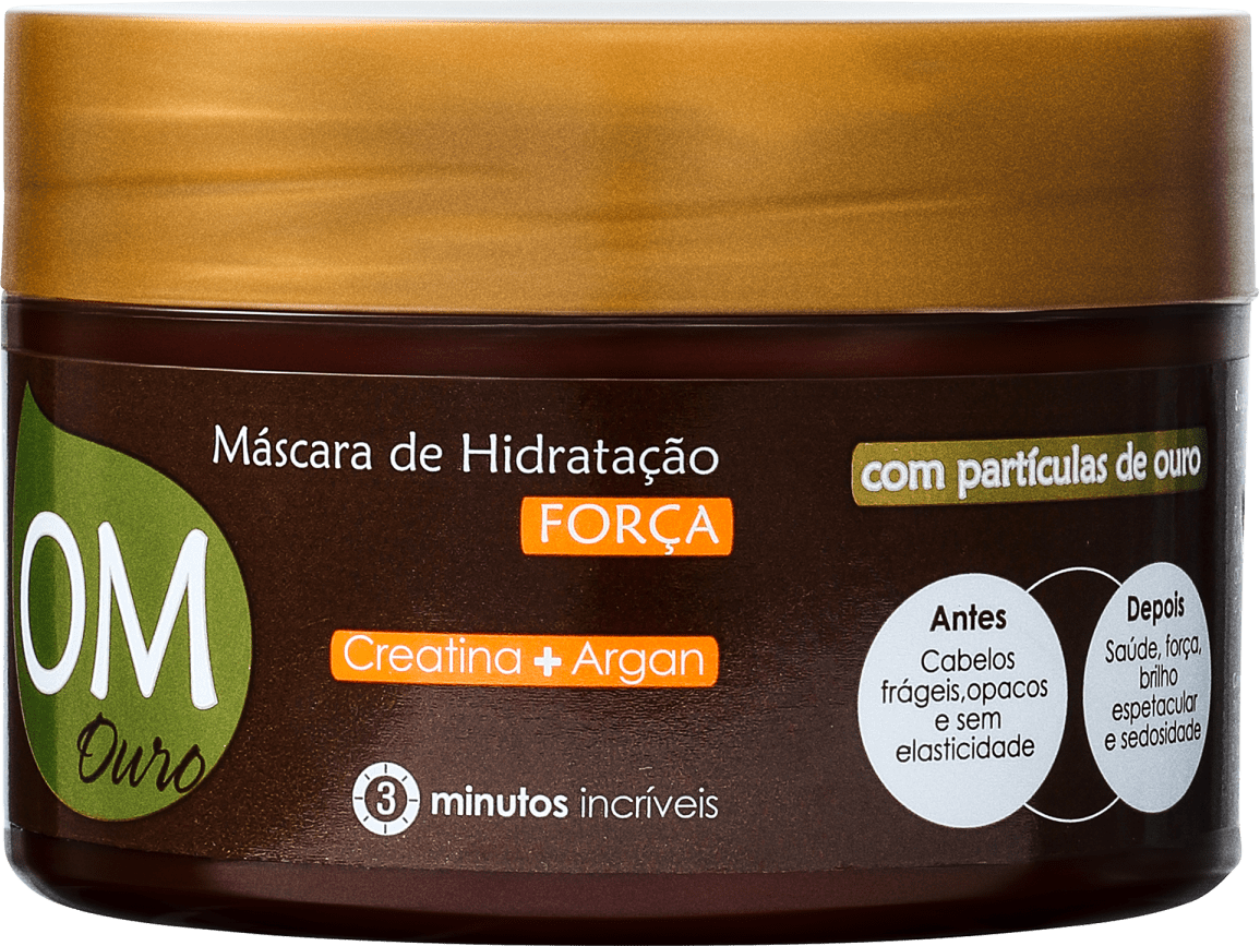 Yenzah OM Ouro Hidratação Força - Máscara 300g