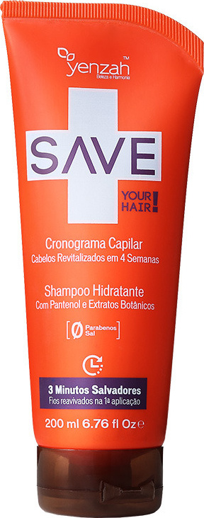 Yenzah Save Cronograma Capilar Hidratante - Shampoo 200ml