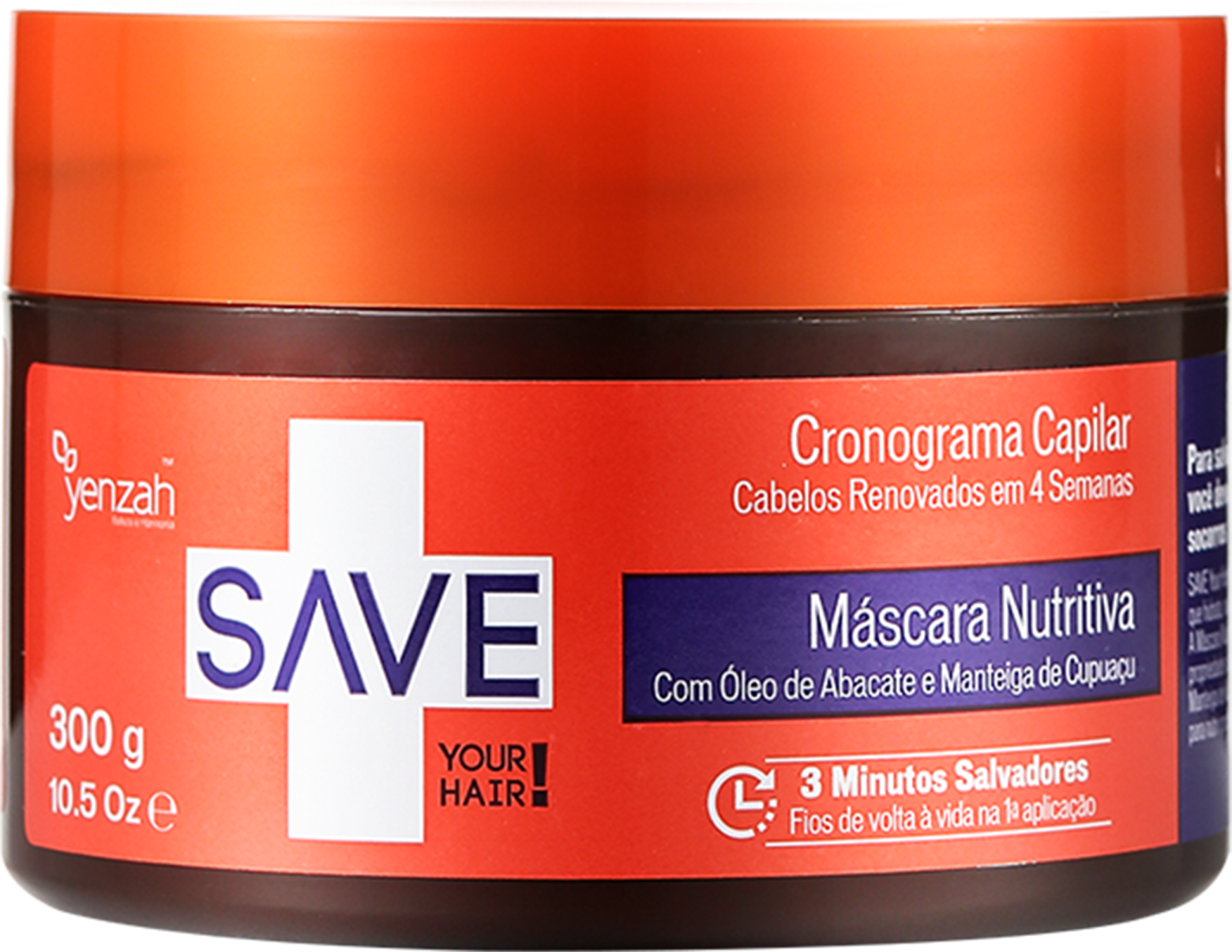 Yenzah Save Cronograma Capilar Nutritiva - Máscara 300g