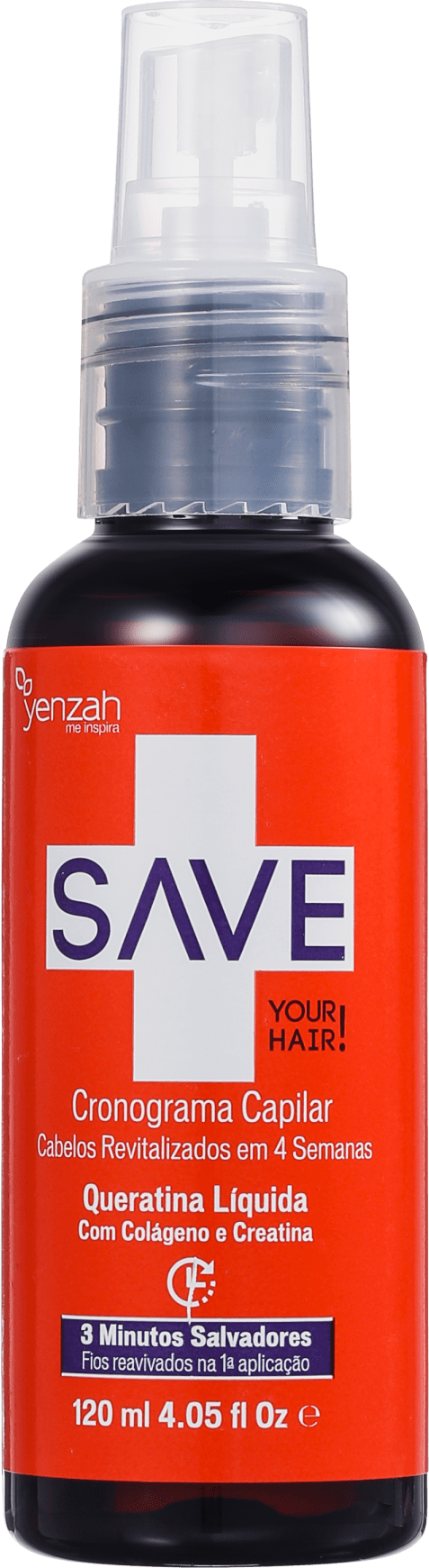 Yenzah Save Cronograma Capilar Queratina Líquida - Tratamento 120ml