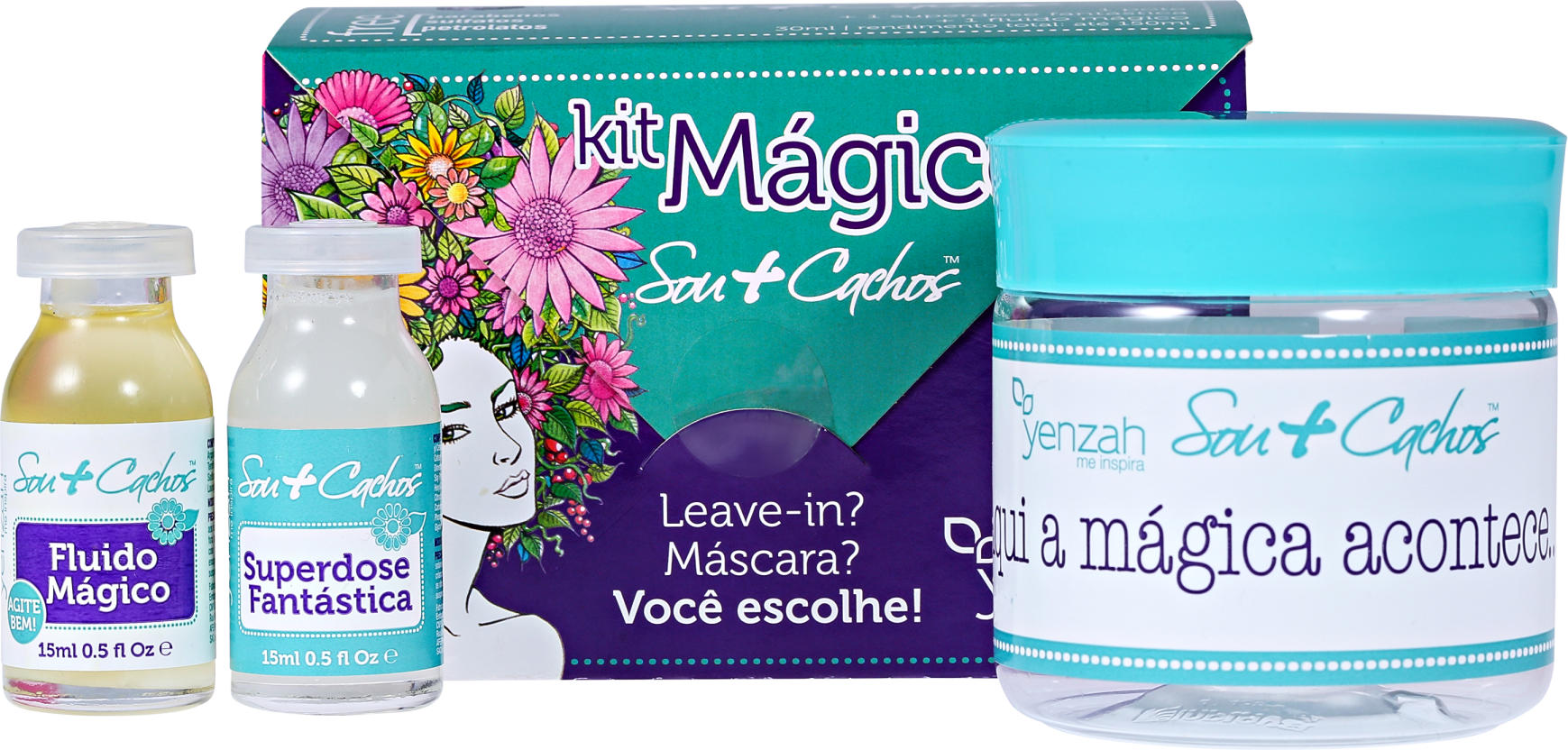 Yenzah Sou + Cachos Kit Mágico (2 Produtos)
