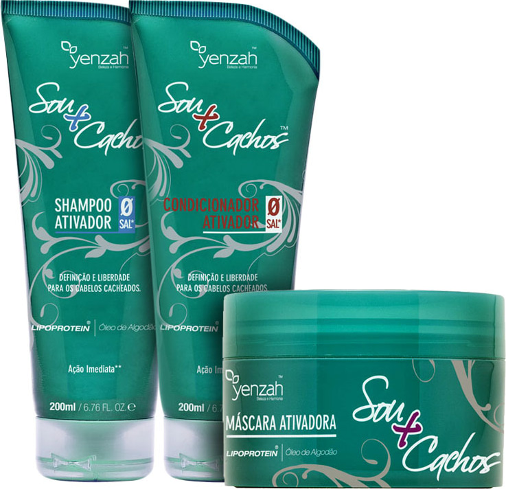 Yenzah Sou+Cachos Trio Kit (3 Produtos)