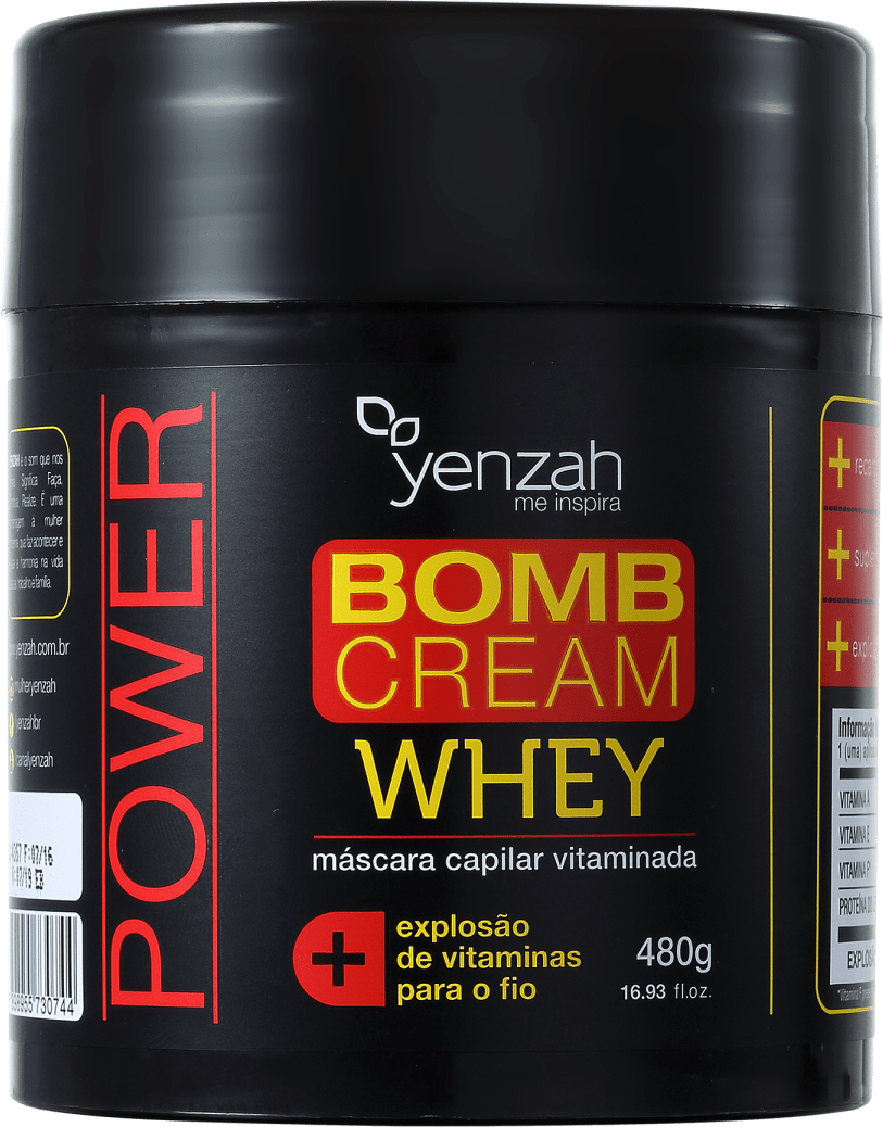 Yenzah Whey Bomb Cream - Máscara de Tratamento 480g