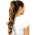 Hairdo Rabo de Cavalo Ondulado - Castanho Com Mechas Douradas 58Cm
