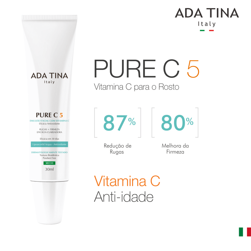 Ada Tina Pure C 5% - Emulsão Anti-Idade 30ml
