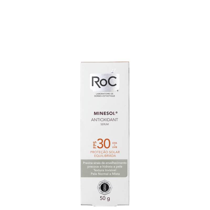 RoC Minesol Antioxidante FPS 30 - Protetor Solar Facial 50g