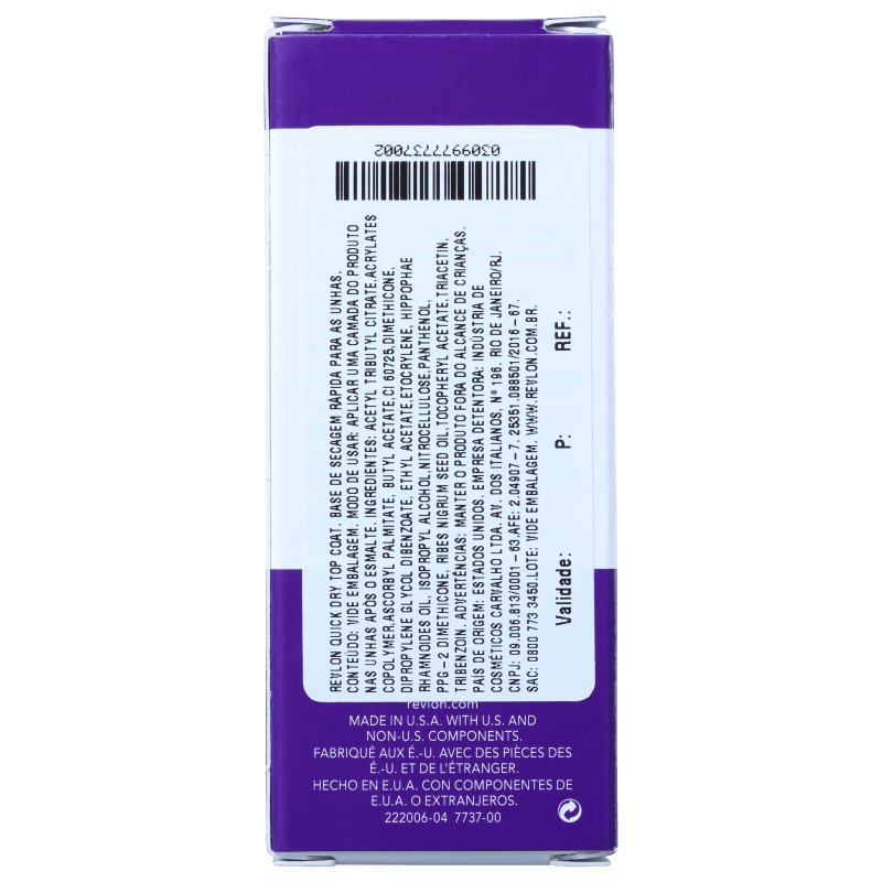 Revlon Quick Dry Top Coat - Base Fixadora de Esmalte 14,7ml
