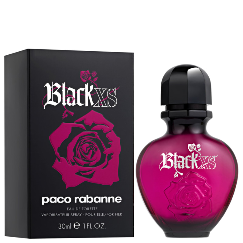 Black XS For Her Paco Rabanne Eau de Toilette - Perfume Feminino 30ml