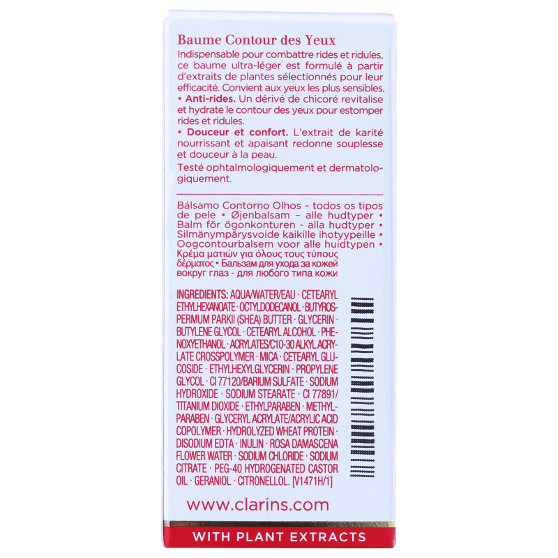 Clarins Eye Contour - Bálsamo Anti-Idade para Área dos Olhos 20ml
