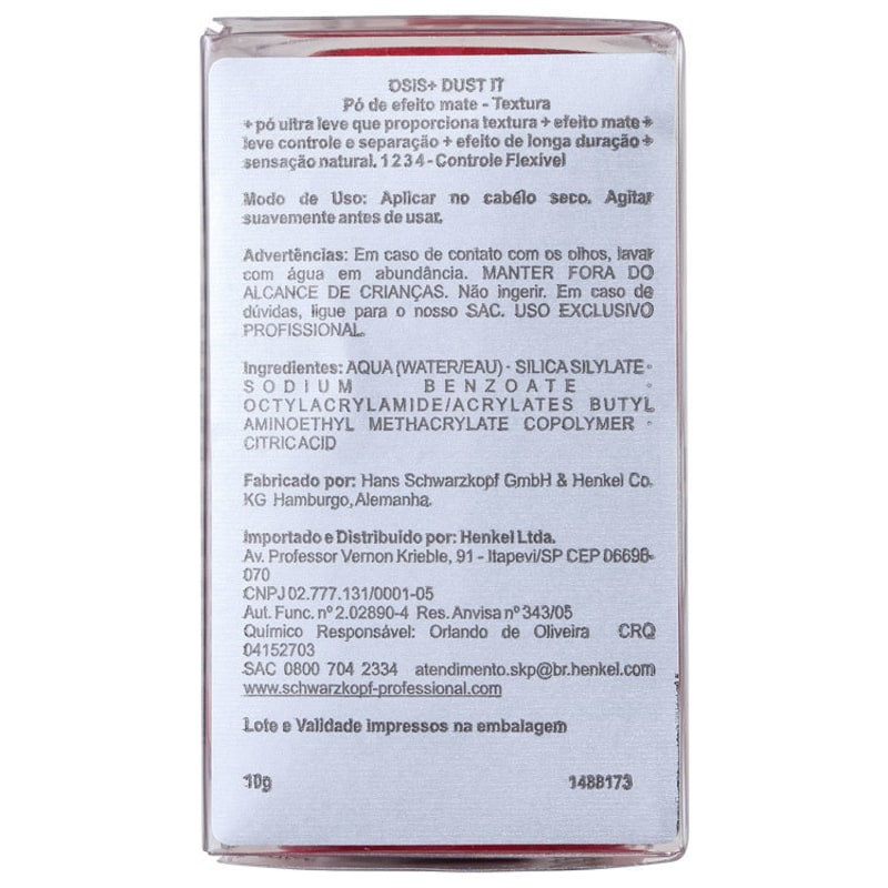 Schwarzkopf OSIS+ Dust It Texture 1 - Pó Matificante 10g