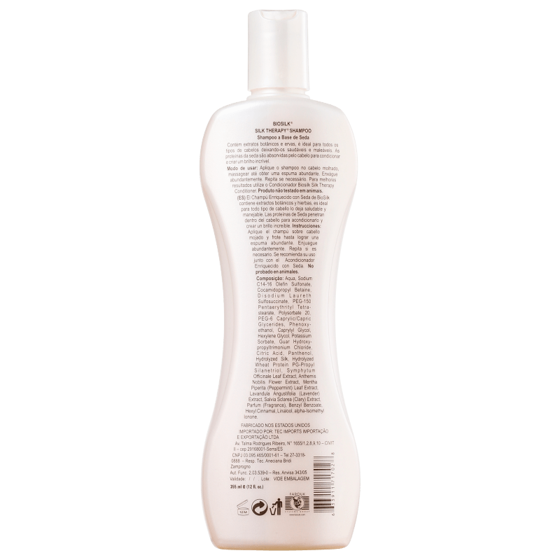 Biosilk Cleanse Silk Therapy - Shampoo 355ml