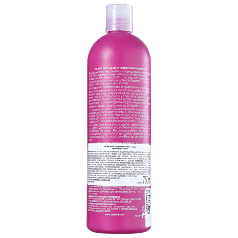 TIGI Bed Head Styleshots Epic Volume Conditioner - Condicionador 750ml