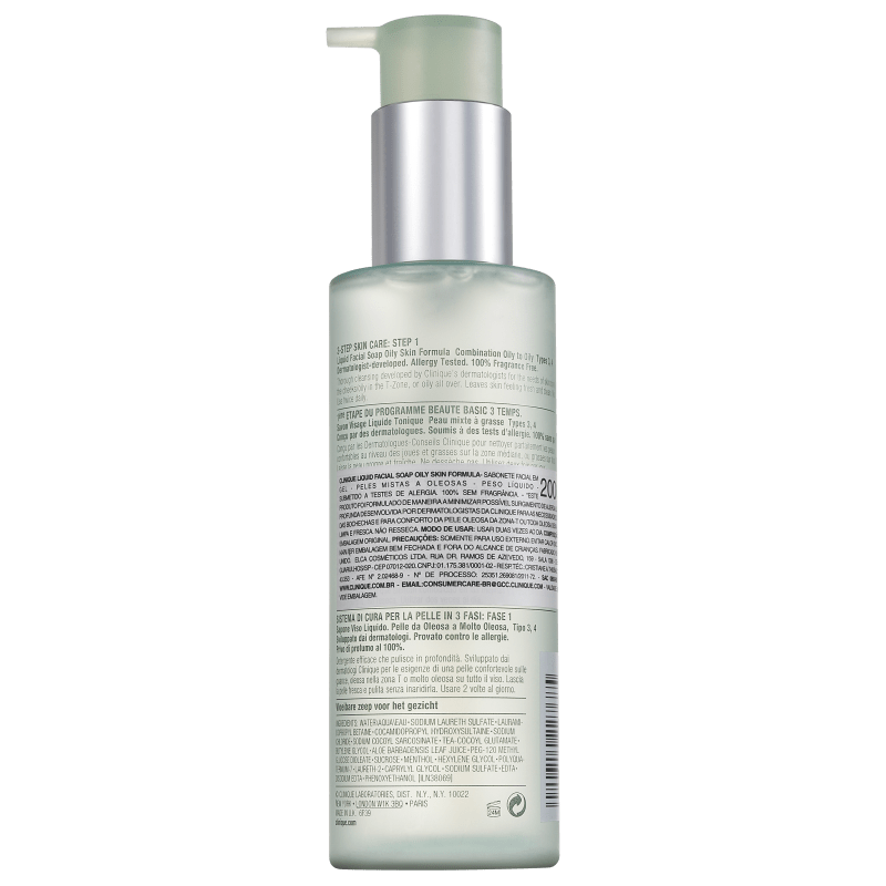 Clinique Oily Skin Formula - Sabonete Líquido Facial 200ml