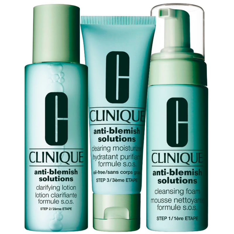 Kit Clinique Anti-Blemish Solutions (3 produtos)
