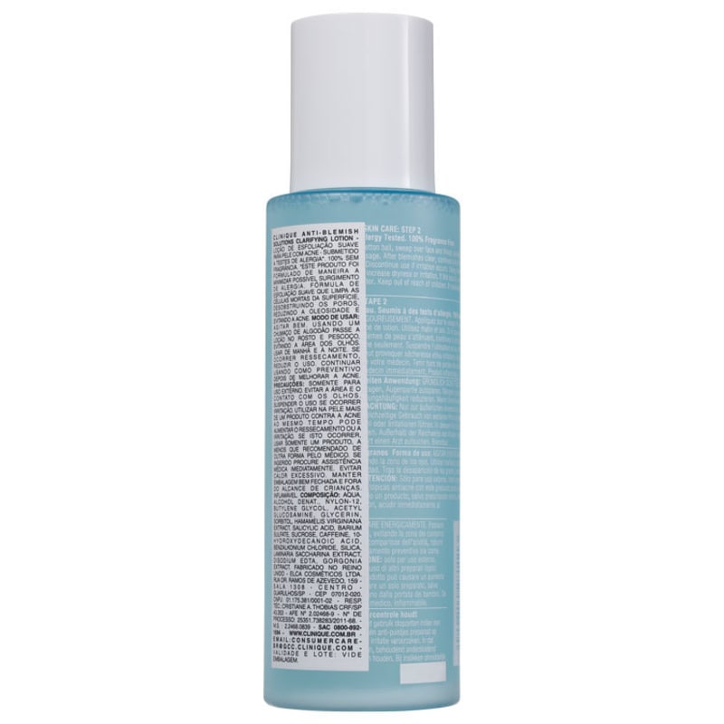 Clinique Anti-blemish Solutions Clarifying Lotion - Tônico Esfoliante 200ml