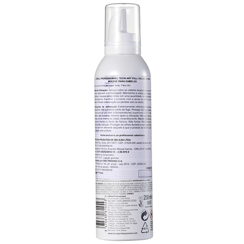 L'Oréal Professionnel Tecni Art Full Volume Extra Force 5 - Mousse Volumador 250ml
