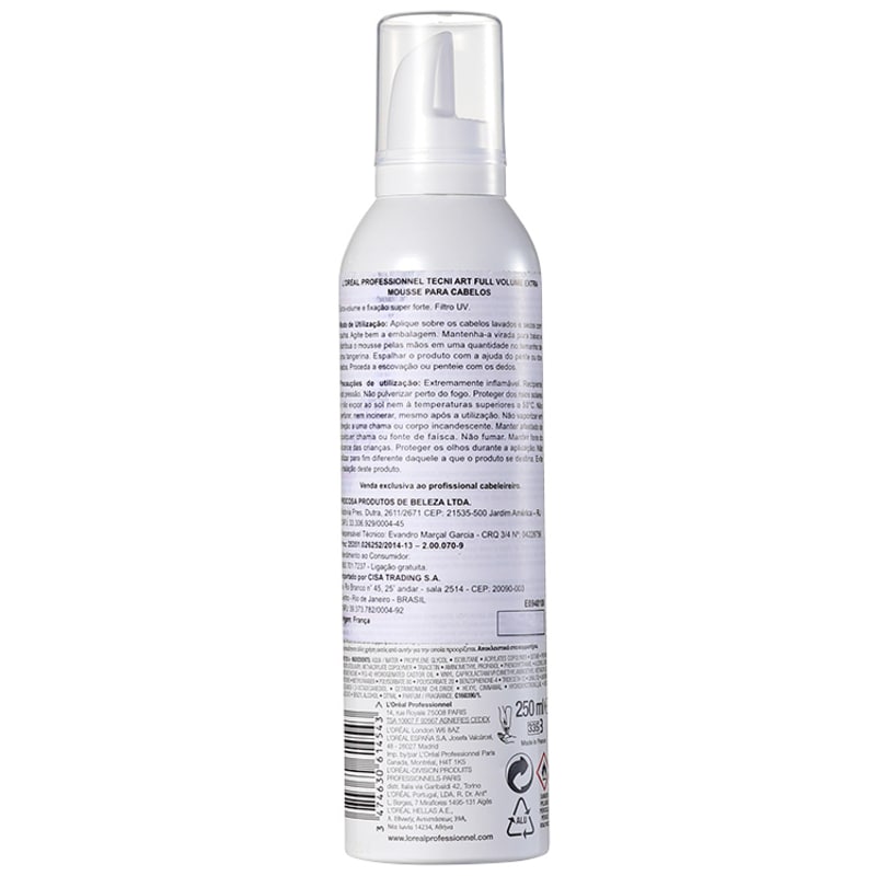 L'Oréal Professionnel Tecni Art Full Volume Extra Force 5 - Mousse Volumador 250ml