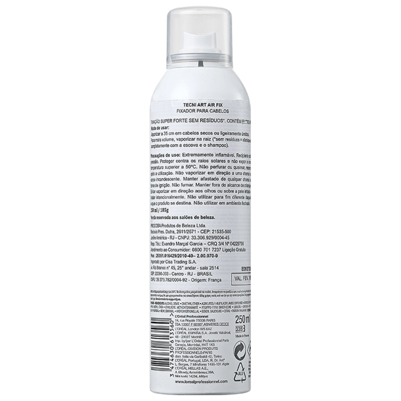 L'Oréal Professionnel Tecni Art Air Fix Force 5 - Spray Fixador Extraforte 250ml