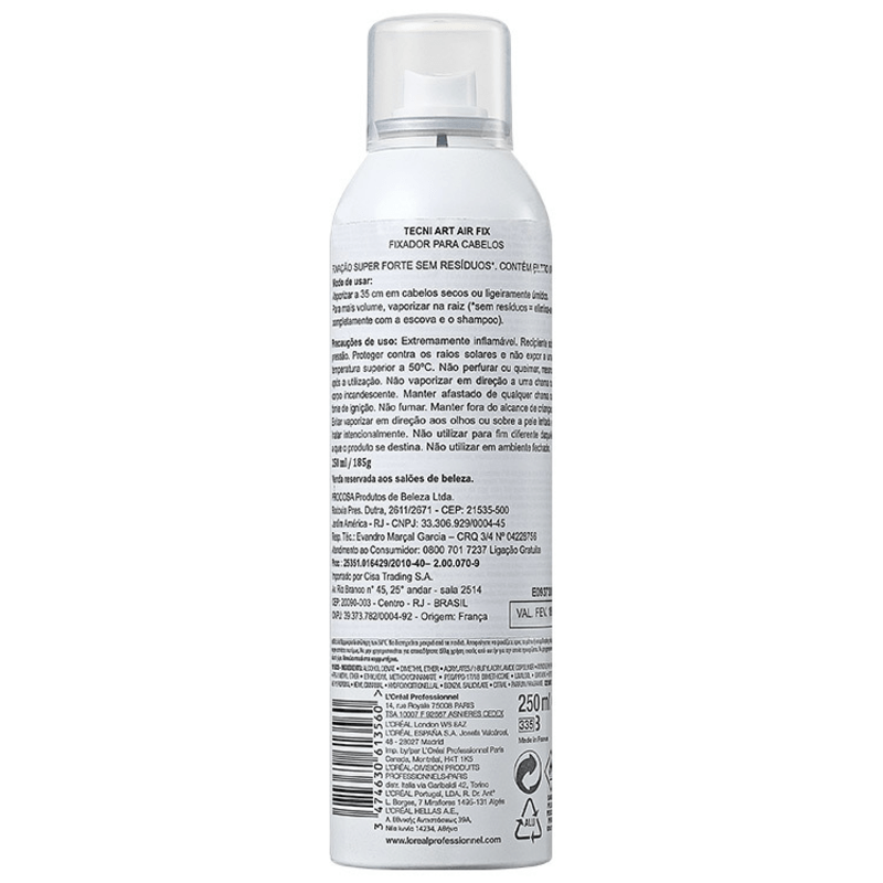 L'Oréal Professionnel Tecni Art Air Fix Force 5 - Spray Fixador Extraforte 250ml