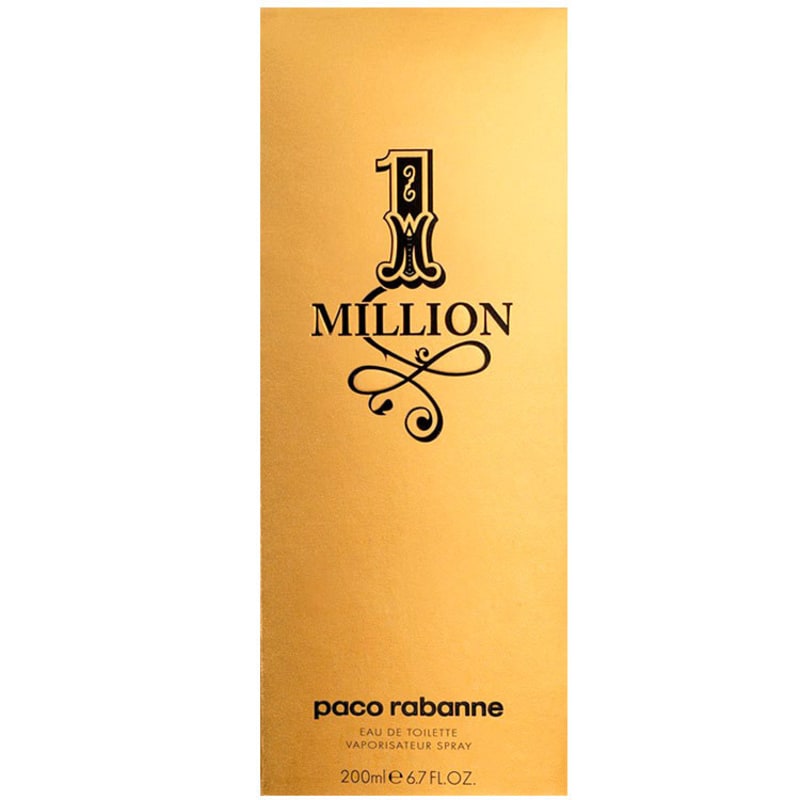1 Million Paco Rabanne Eau de Toilette - Perfume Masculino 200ml