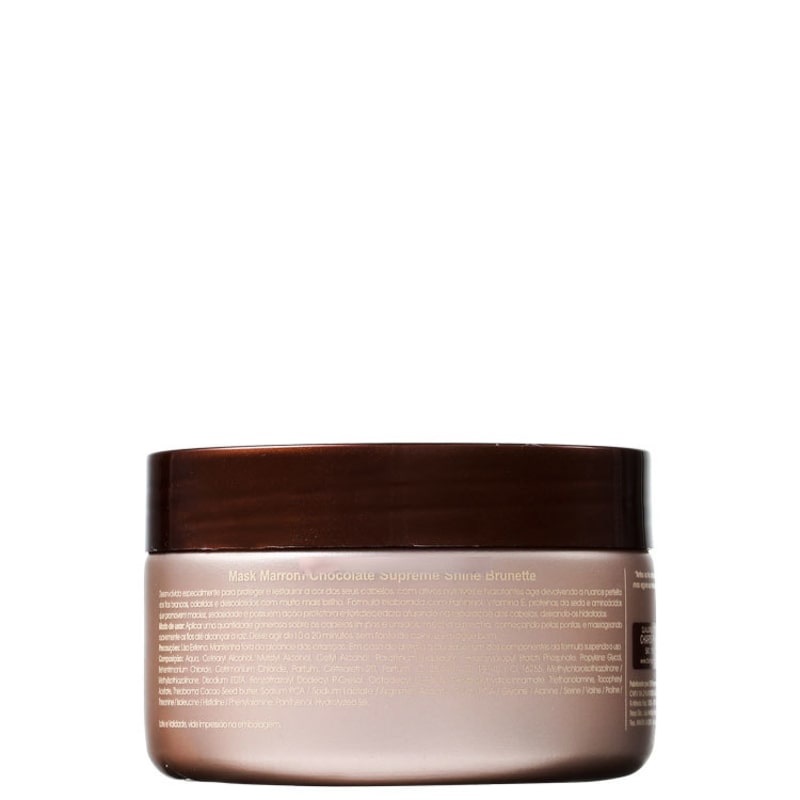 Charis Supreme Shine Brunette Mask Marrom Chocolate - Máscara de Tratamento 300g